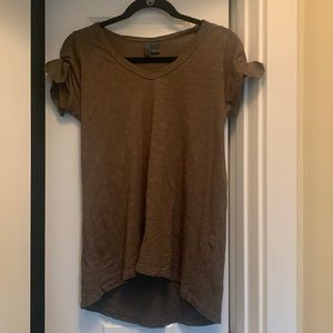 Anthropologie tie sleeve tee